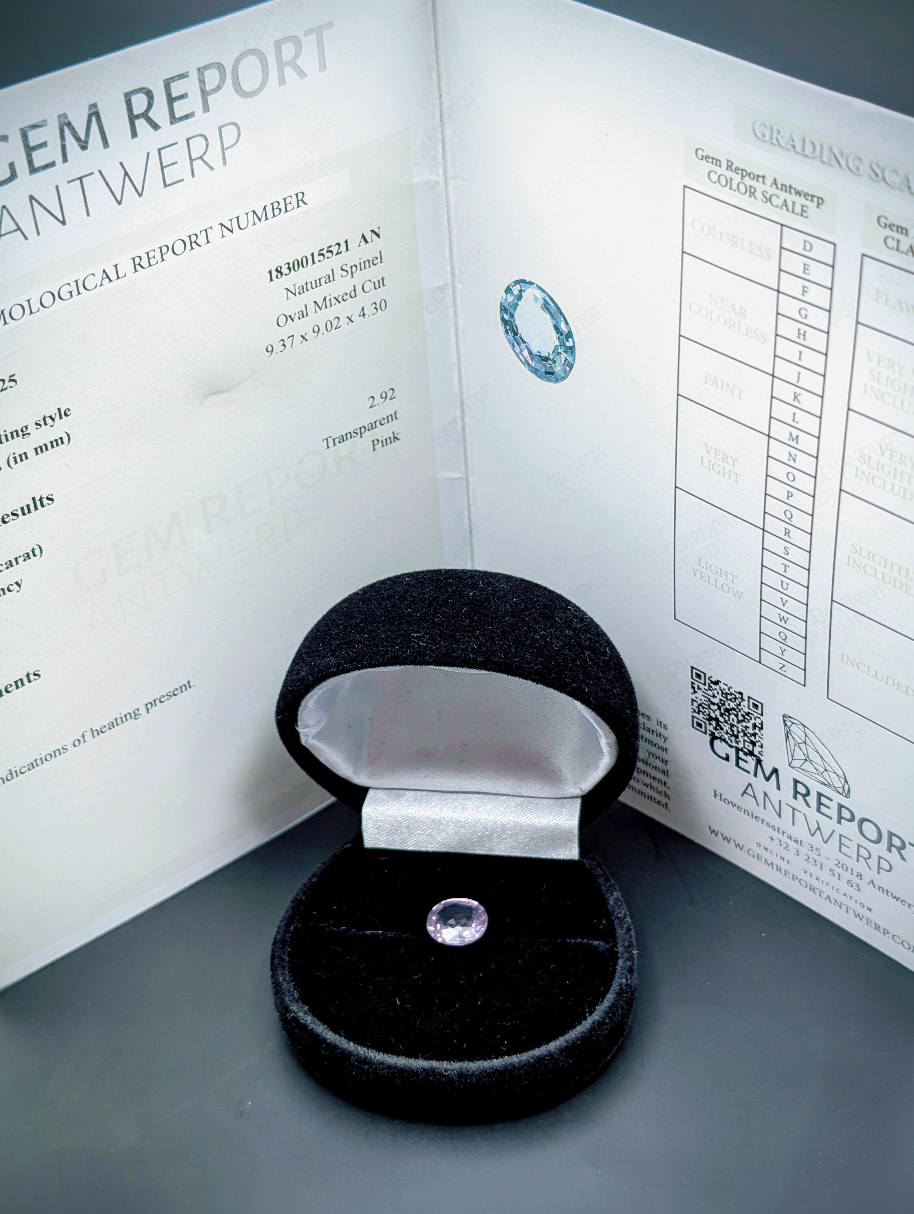Spinelle Pink Transparente 2,92 ct – Ovale Antwerp #1840015521